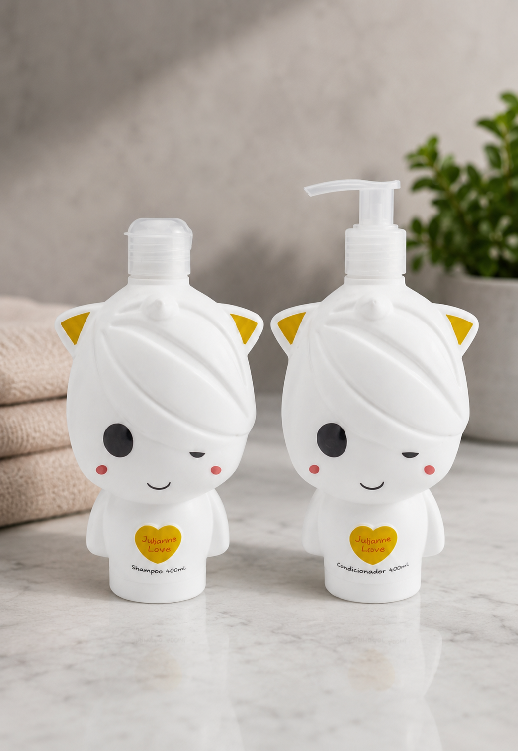 KIT SHAMPOO E CONDICIONADOR INFANTIL JUBINHA LOIRA 400ML
