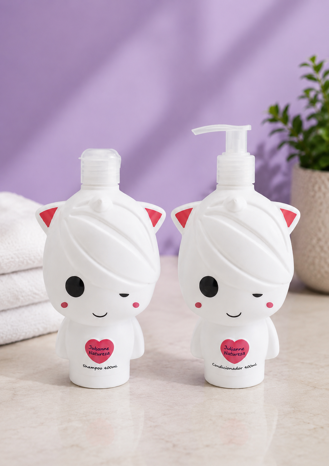 KIT SHAMPOO E CONDICIONADOR INFANTIL JUBINHA NATURAL 400ML