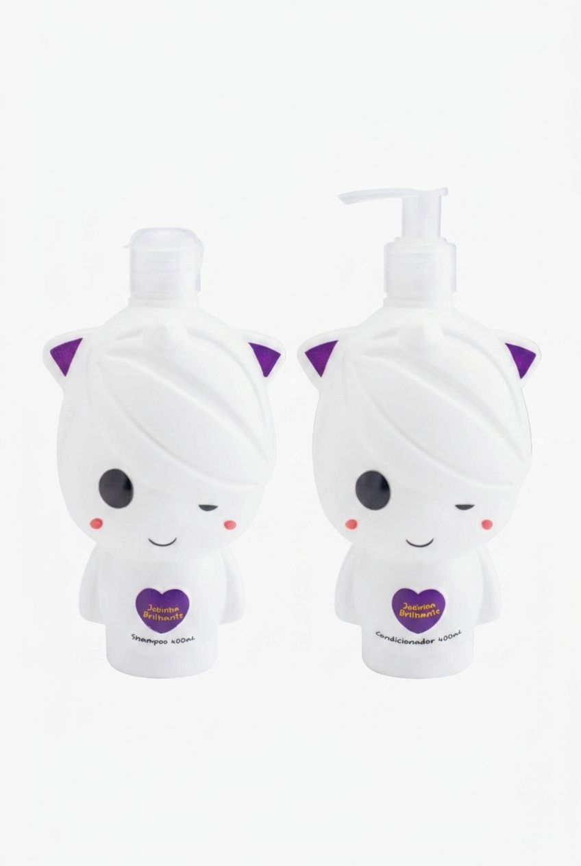 KIT SAHMPOO E CONDICIONADOR INFANTIL JUBINHA BRILHANTE 400ML