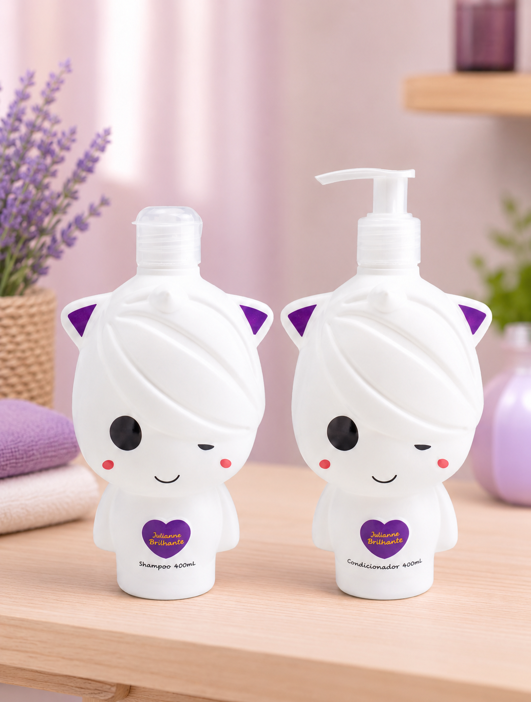KIT SHAMPOO E CONDICIONADOR INFANTIL JUBINHA BRILHANTE 400ML