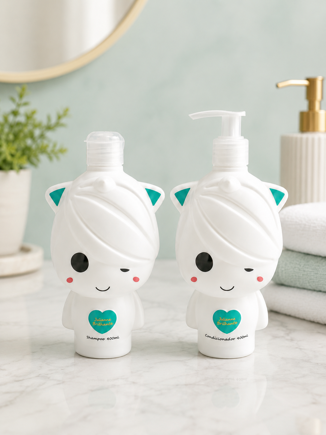 KIT SHAMPOO E CONDICIONADOR INFANTIL JUBINHA VOLUMOSA 400ML