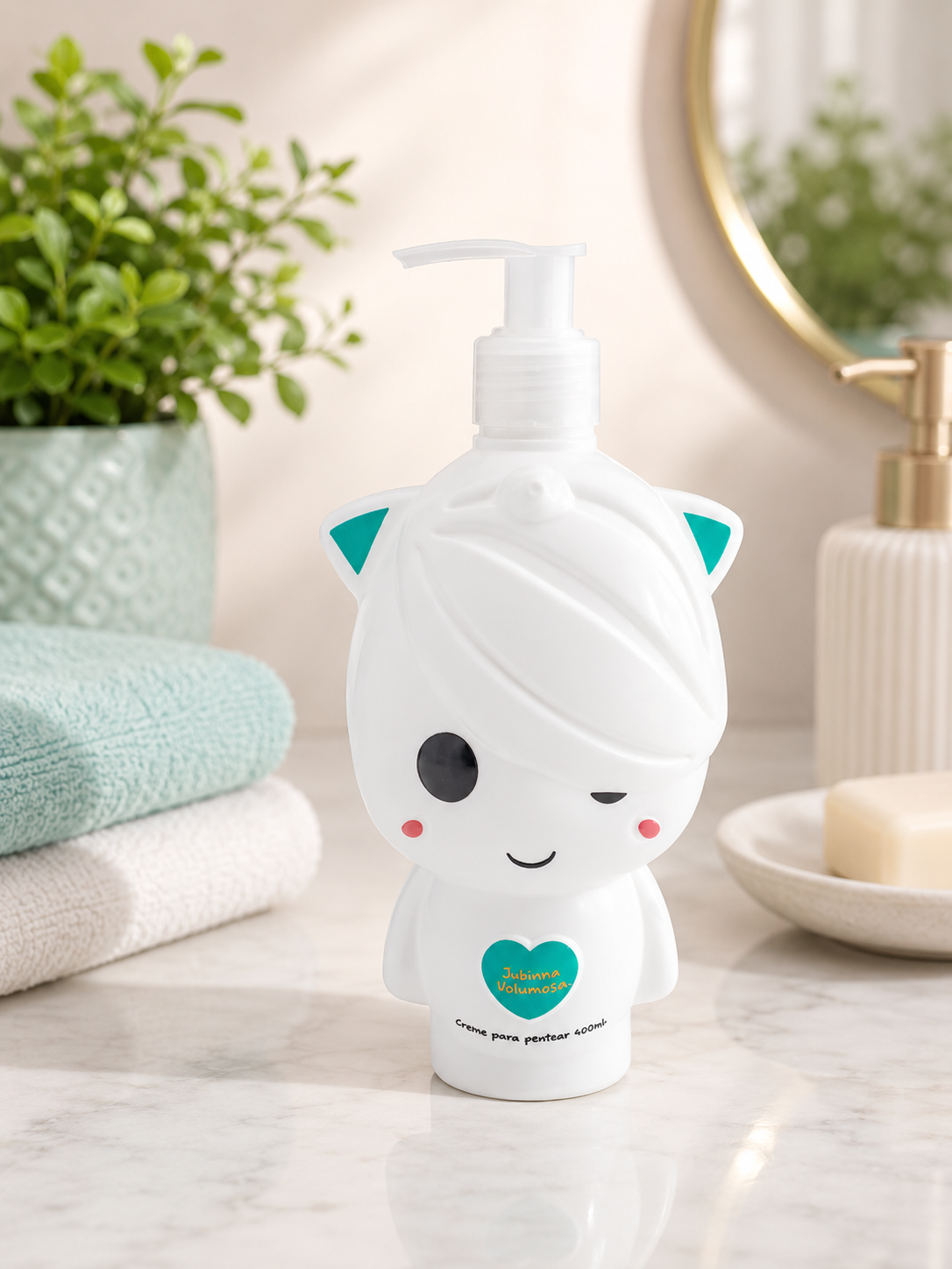 CREME DE PENTEAR INFANTIL JUBINHA VOLUMOSA 400ML