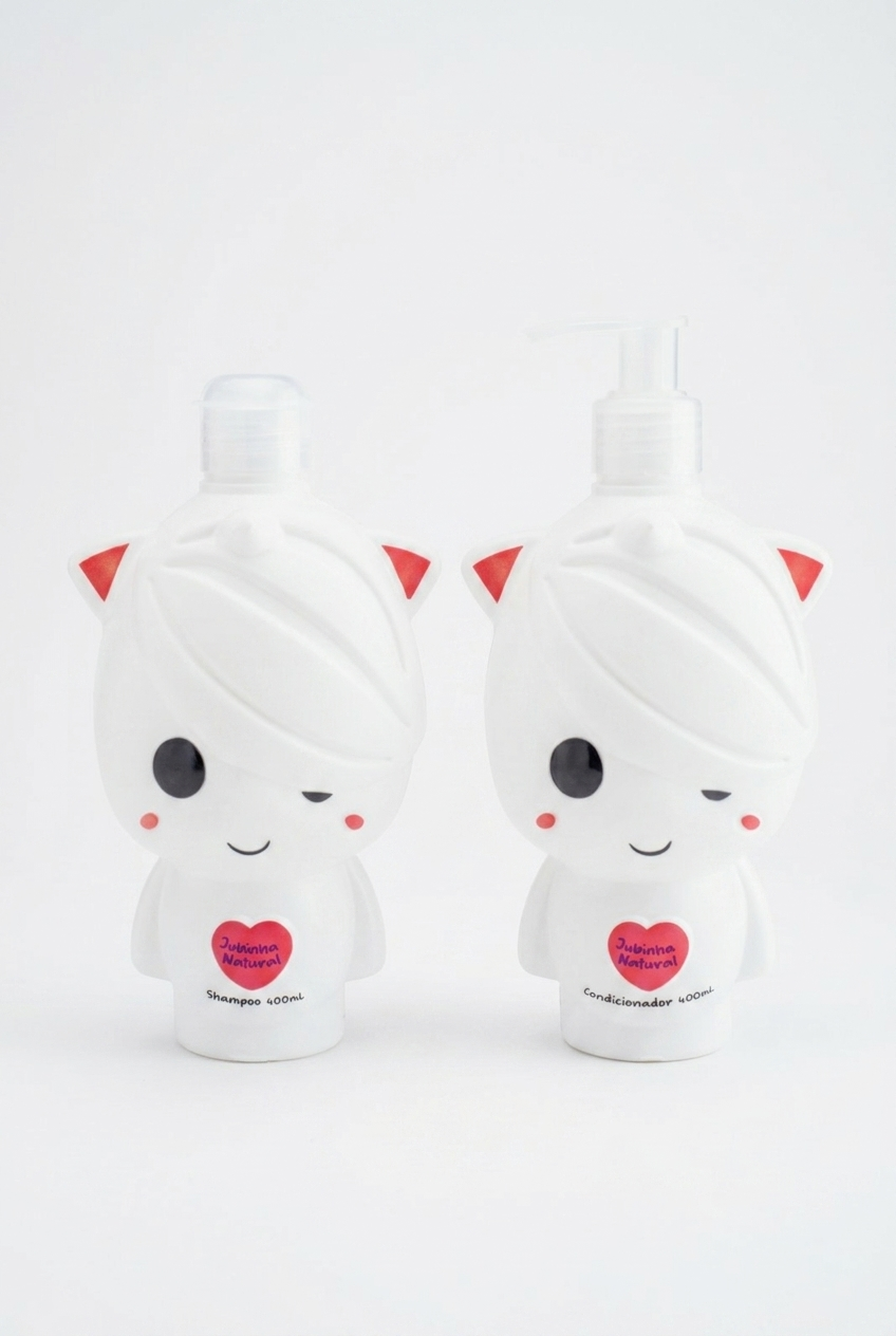 KIT SAHMPOO E CONDICIONADOR INFANTIL JUBINHA NATURAL 400ML